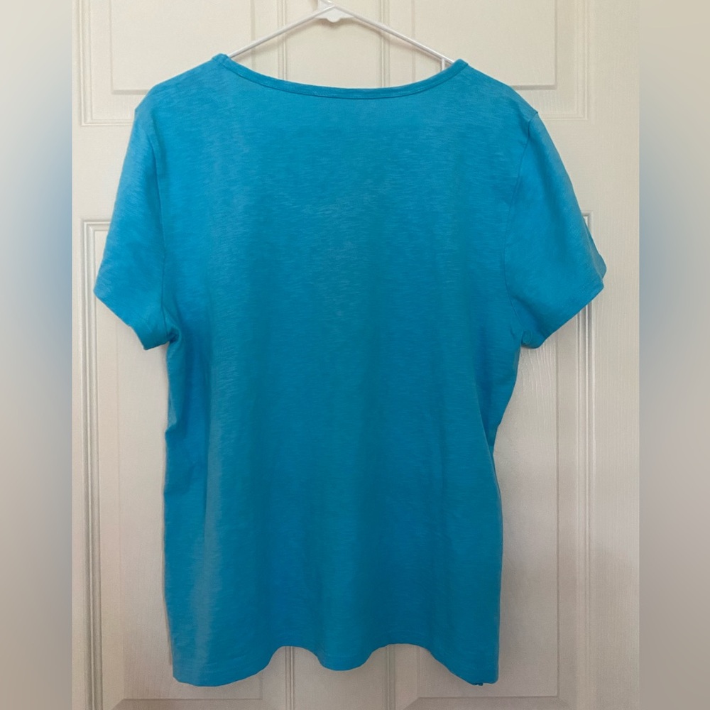 Talbots Scoop Neck Tee - Picture 2 of 5